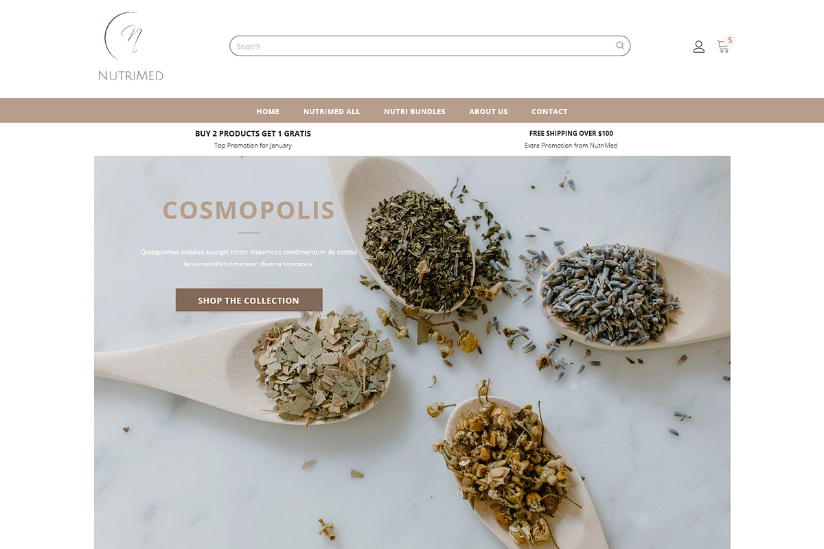 NUTRIMED - Shopify Theme, a Shopify Template by inSTUDIO43 (Photo 1 of 9)