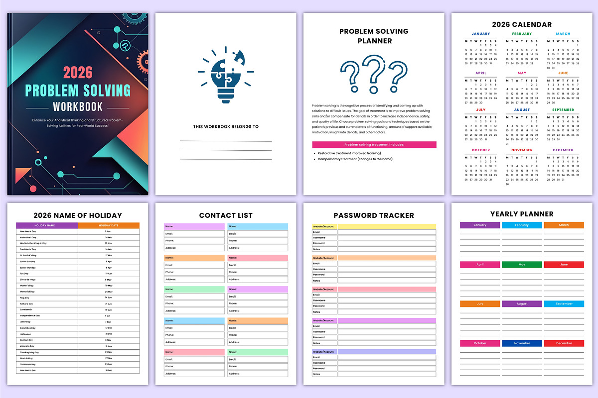2026 Problem Solving Workbook Canva