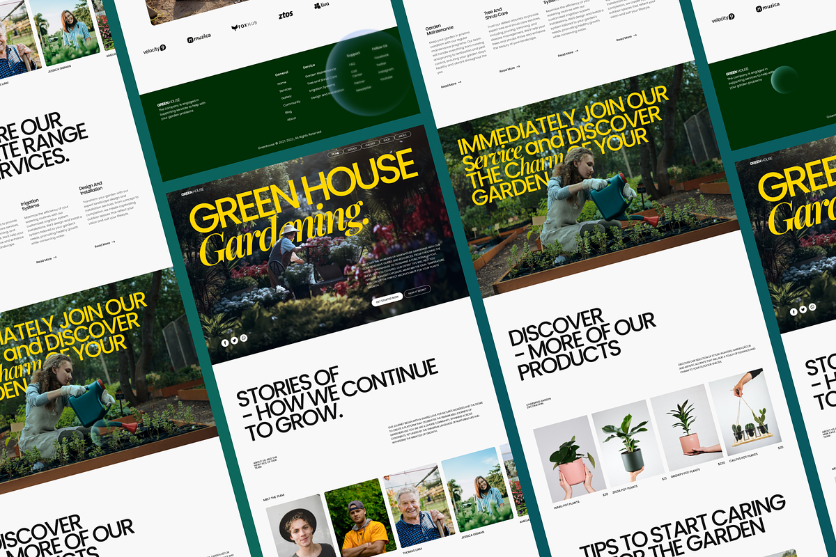 Gardening Botanical Landing Page, a Landing Page Template by SLAB! Design (Photo 5 of 5)