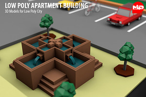 Low Poly Apartment Building