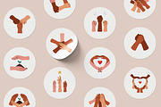 Diverse hands holding together set, a Person Illustration by Good Studio (Thumbnail 8 of 11)