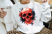 Vintage Red Halloween Clipart, an Illustration by Sublimation Artist (Thumbnail 4 of 6)