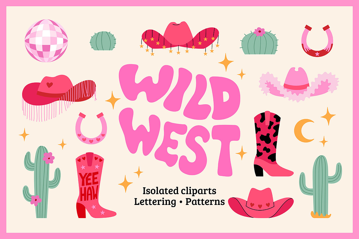 Wild West | Cliparts, lettering, an Object Graphic by Felizabeth Design (Photo 1 of 11)