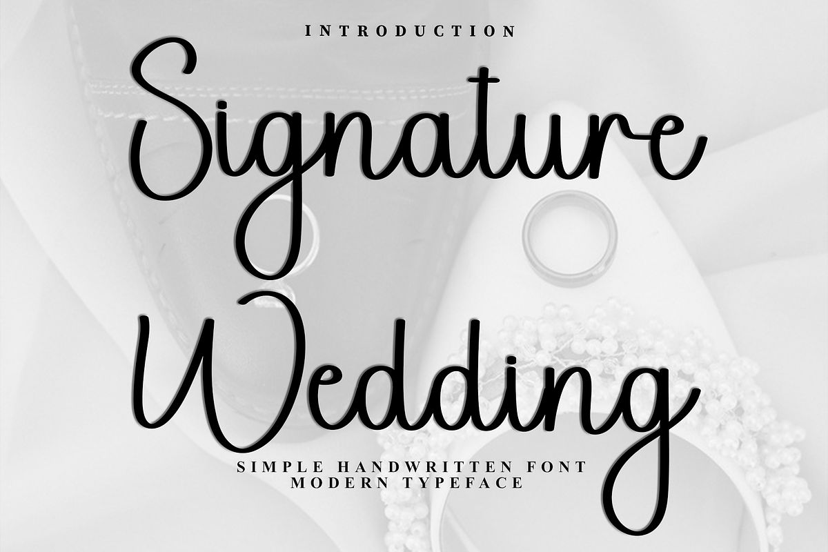 Signature Wedding, a Handwritten Font by FreshTypeINK (Photo 1 of 8)