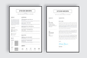 Minimal Resume, a Resume Template by Pxl_graphic (Thumbnail 2 of 3)