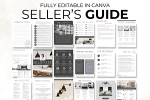 Editable Seller Guide Canva Template, a Marketing Template by Digital By Nikoleta