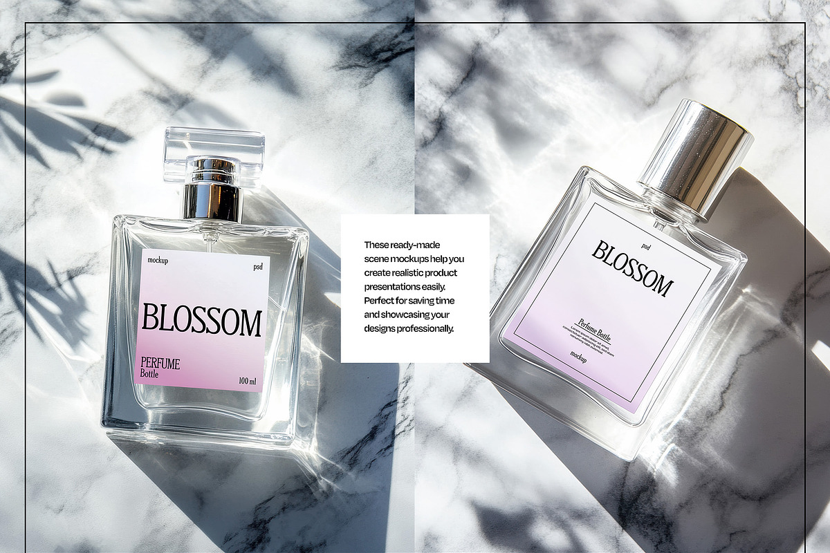 Perfume Bottle Mockup Bundle, a Packaging Mockup by Mego-studio (Photo 5 of 8)
