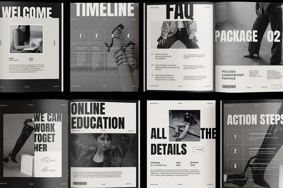 HARPER Services & Pricing Guide, a Marketing Template by Amaré Creative (Photo 9 of 9)