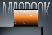 Minimalist Macbook Screen Mockup, a Mac Mockup by fakhroo (Thumbnail 1 of 4)