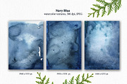 Navy Blue watercolor textures, a Texture Graphic by Marmoris.Arts (Thumbnail 8 of 9)