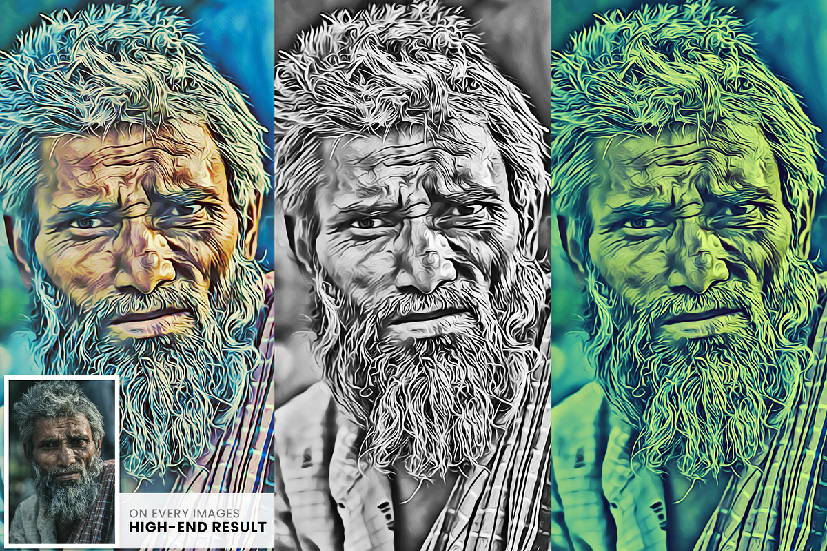 Realistic Digital Oil Painting, an Action Add-On by U_Design (Photo 7 of 9)