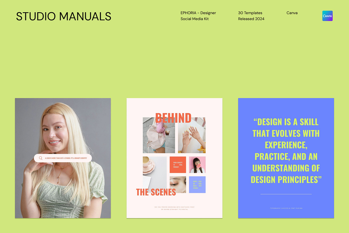 EPHORIA - Designer Social Media Kit, a Social Media Template by Studio Manuals (Photo 3 of 8)