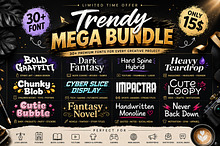 Trendy Mega Bundle Font