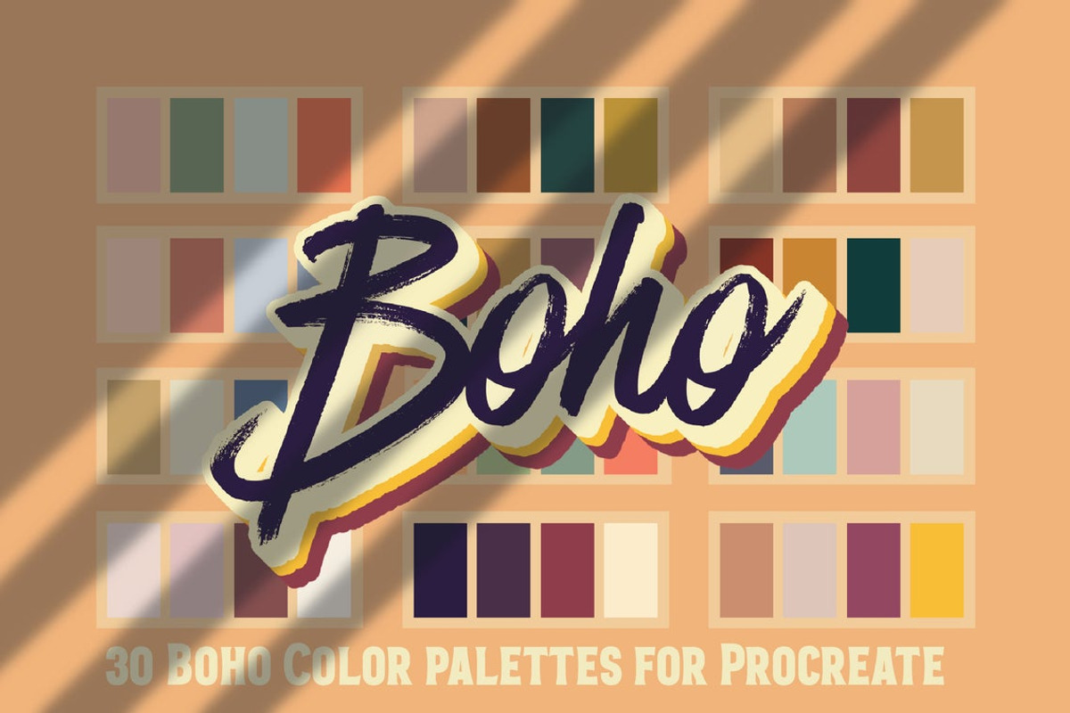 Procreate Boho Color Palettes, a Palette Add-On by AnniaArt (Photo 1 of 5)