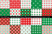 Seamless Red & Green Geometrics, a Pattern Graphic by Melissa Held Designs (Thumbnail 1 of 8)