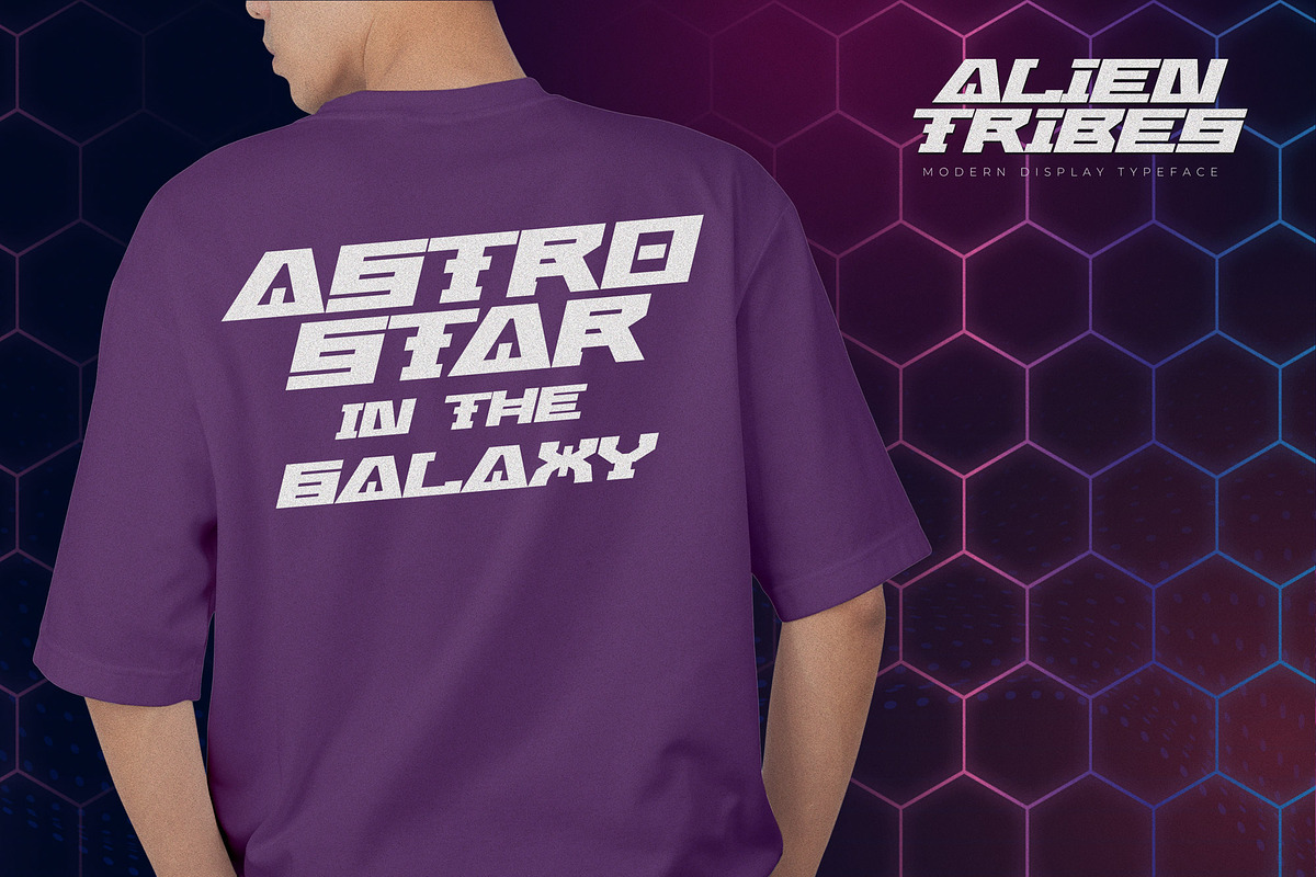 ALIEN TRIBES - Modern Display Typefa, a Font by Gassstype (Photo 5 of 8)