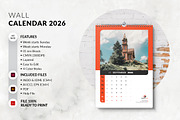 A3 Size Wall Calendar 2026 Printable, a Stationery Template by MstArtwork (Thumbnail 6 of 8)