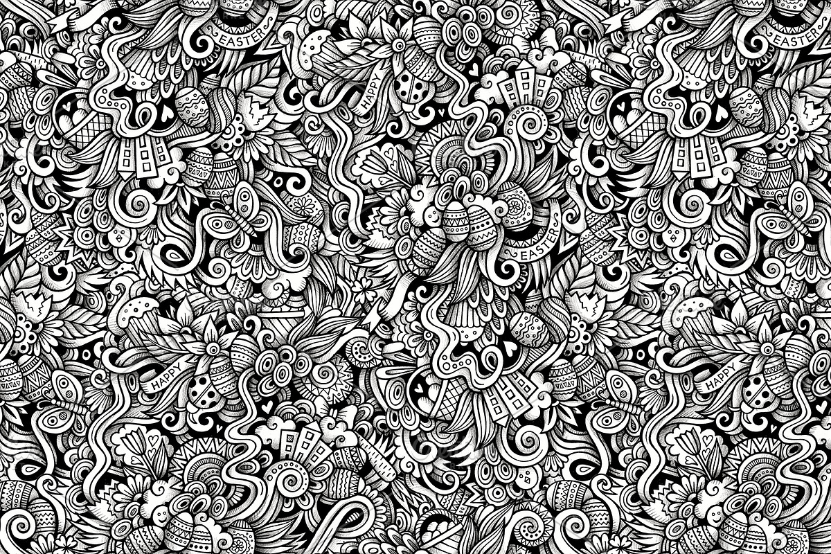 Happy Easter Graphics Patterns, a Pattern Graphic by BALABOLKA (Photo 4 of 6)