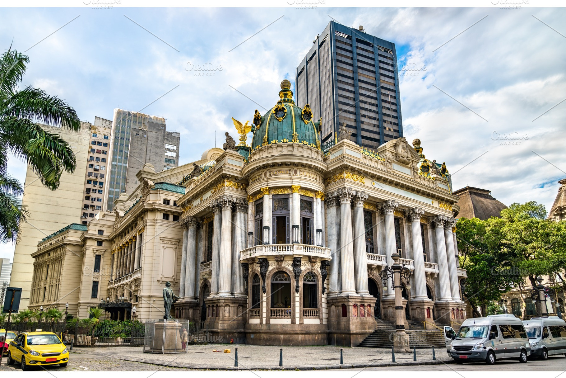 Theatro municipal in rio de janeiro stock photo containing rio and de, an Architecture Photo by Leonid Andronov