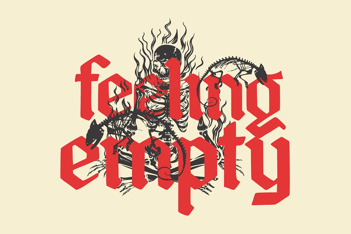 Sorgath – Blackletter Typeface, a Blackletter Font by MERCI STUDIO (Photo 5 of 8)