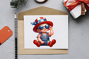 4th Of July Cute Baby Boy Clipart, a Person Illustration by RobertsArt (Thumbnail 4 of 7)