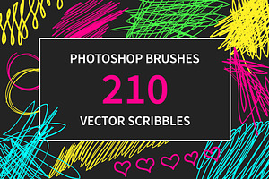 210 PS Brushes And Vector Scribbles