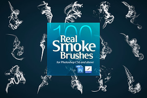 100 Real Smoke Brushes For Photoshop