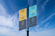 Pole Banner Mockup, an Advertising Mockup by DSNA Mockup (Thumbnail 4 of 5)