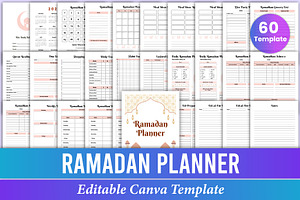 Ramadan Planner 2024 Canva Template