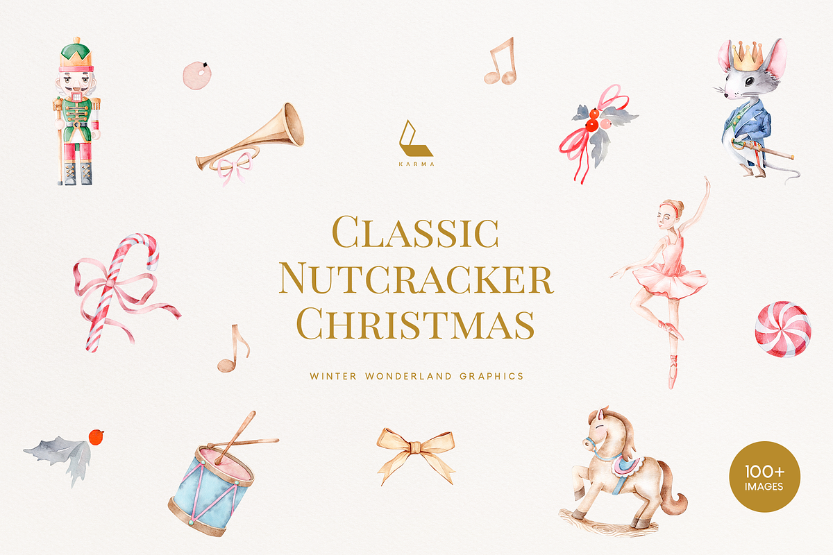 Classic Nutcracker Christmas, a Decorative Illustration by Karma (Photo 1 of 9)