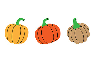 Set of pumpkins. Fresh organic, an Object Illustration by GraphiShop