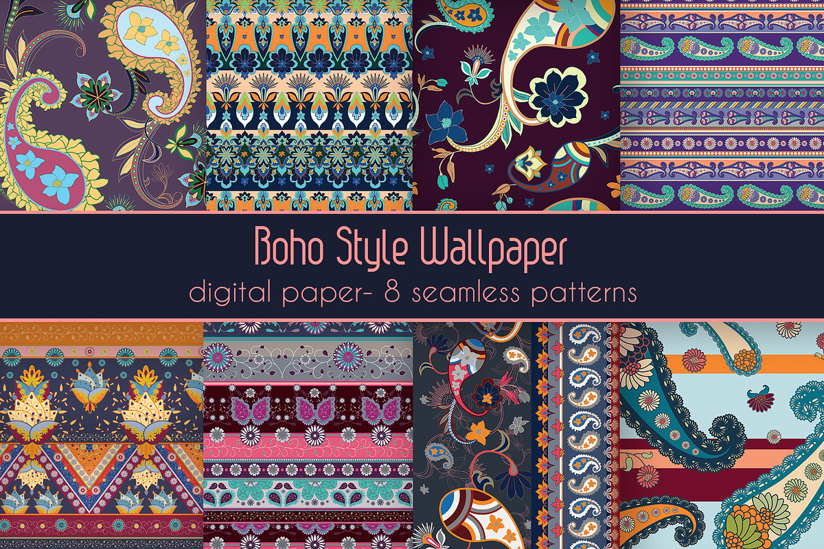 Boho Art Vector Seamless Pattern, a Pattern Graphic by Ania Illustration (Photo 1 of 9)