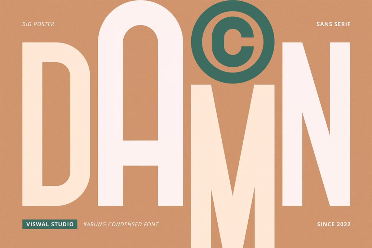 Karung - Modern Font, a Sans Serif Font by Viswal Studio (Photo 3 of 5)