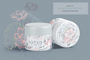 Lotus Blossom Vector Collection, a Pattern Graphic by Molly art (Thumbnail 6 of 16)