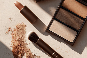Flat lay of eyeshadow palette, a Beauty & Fashion Photo by MistyDay