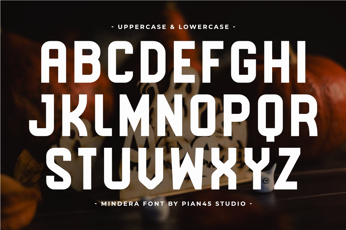 Mindera - Modern Condensed Sans Font, a Sans Serif Font by Pian45 Studio (Photo 4 of 6)