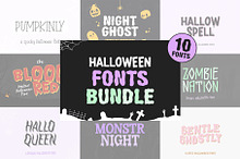 Halloween fonts bundle