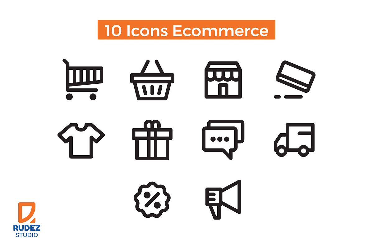 10 Icons Ecommerce, an Icon by Rudez Studio