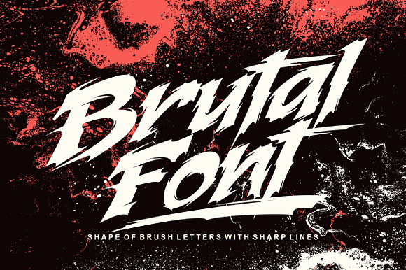 Brutal font preview 6