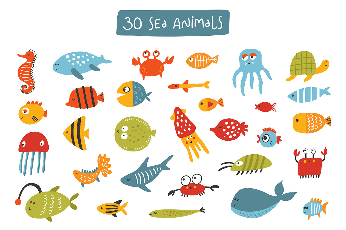 Sea life collection, a Graphic by Murvin (Photo 2 of 12)
