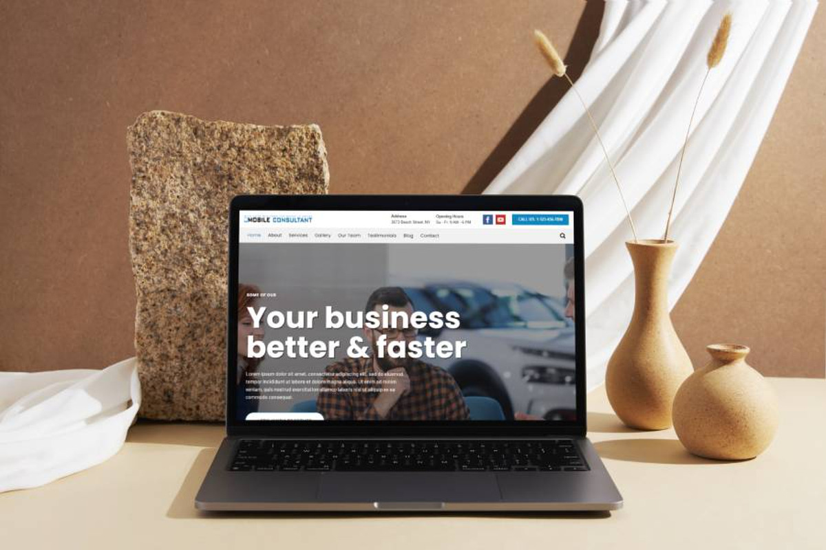 Mobile Consultant WordPress Theme preview 2