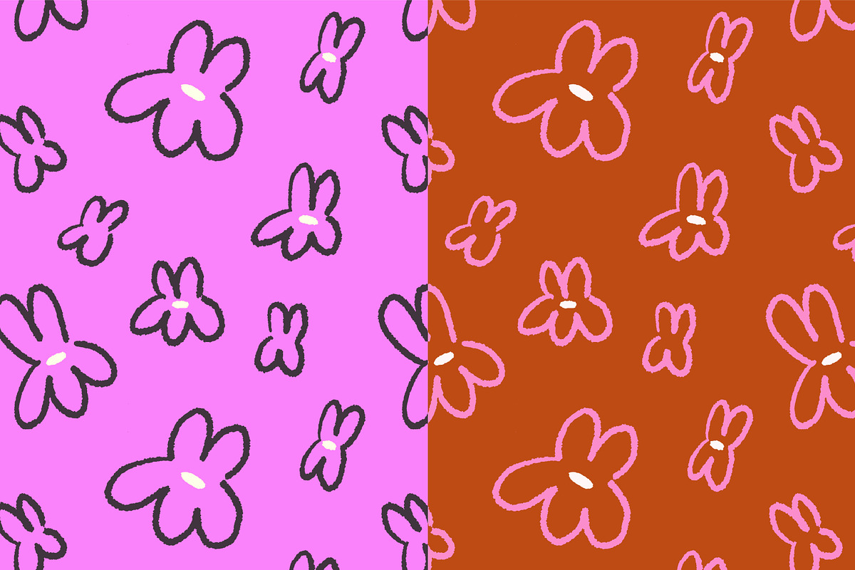 Abstract floral seamless pattern set, a Pattern Graphic by Good Studio (Photo 8 of 24)
