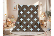 Dusty Blue and Brown Patterns, a Pattern Graphic by Pattern Whimsy (Thumbnail 6 of 11)