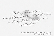 Greathand Font, a Script Font by MJB Letters (Thumbnail 6 of 10)