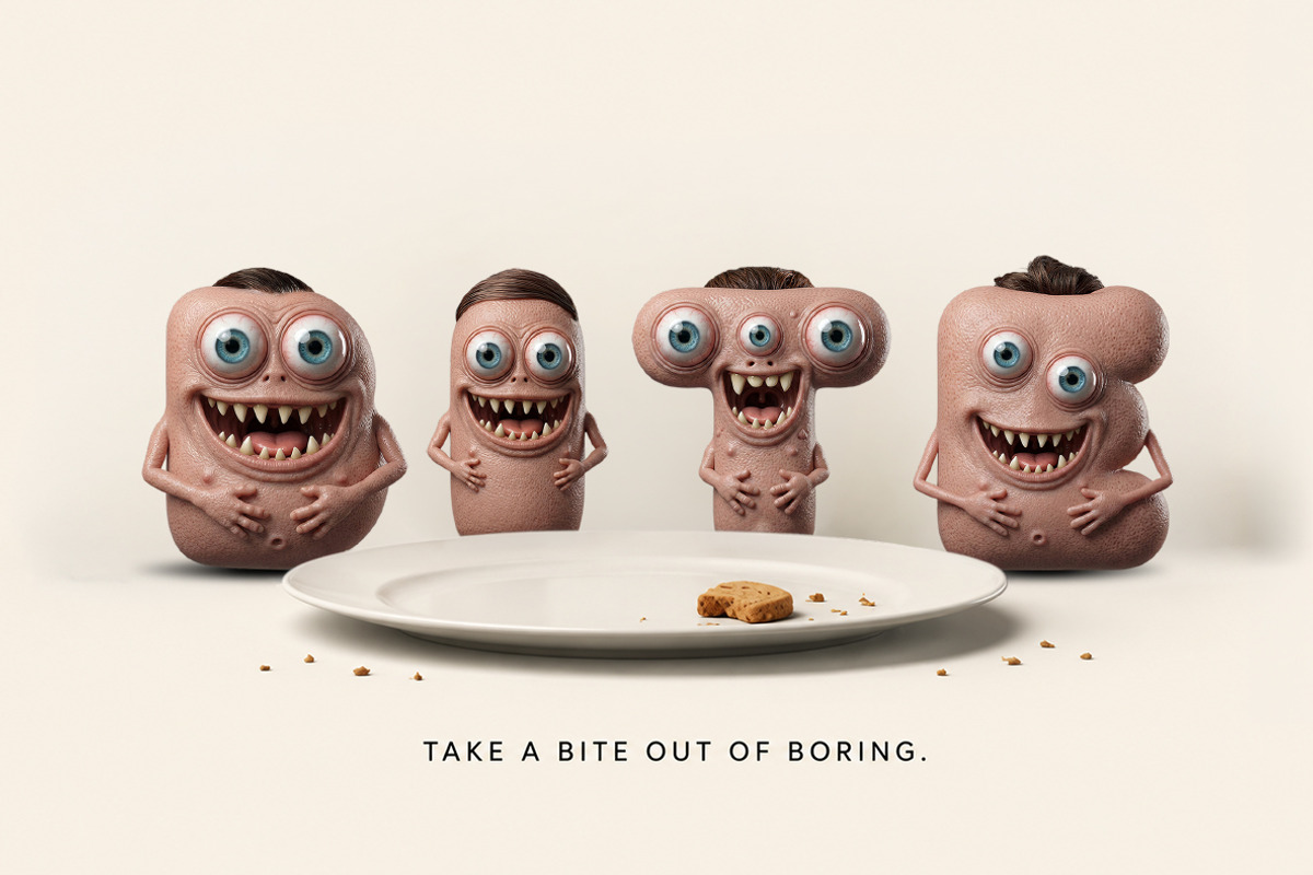 Gobble Monster Font, a Sans Serif Font by Handmadefont (Photo 3 of 12)