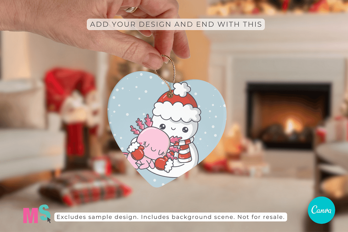 Heart Ceramic Ornament Canva Mockup, a Mockup by Mockup Scene (Photo 13 of 18)