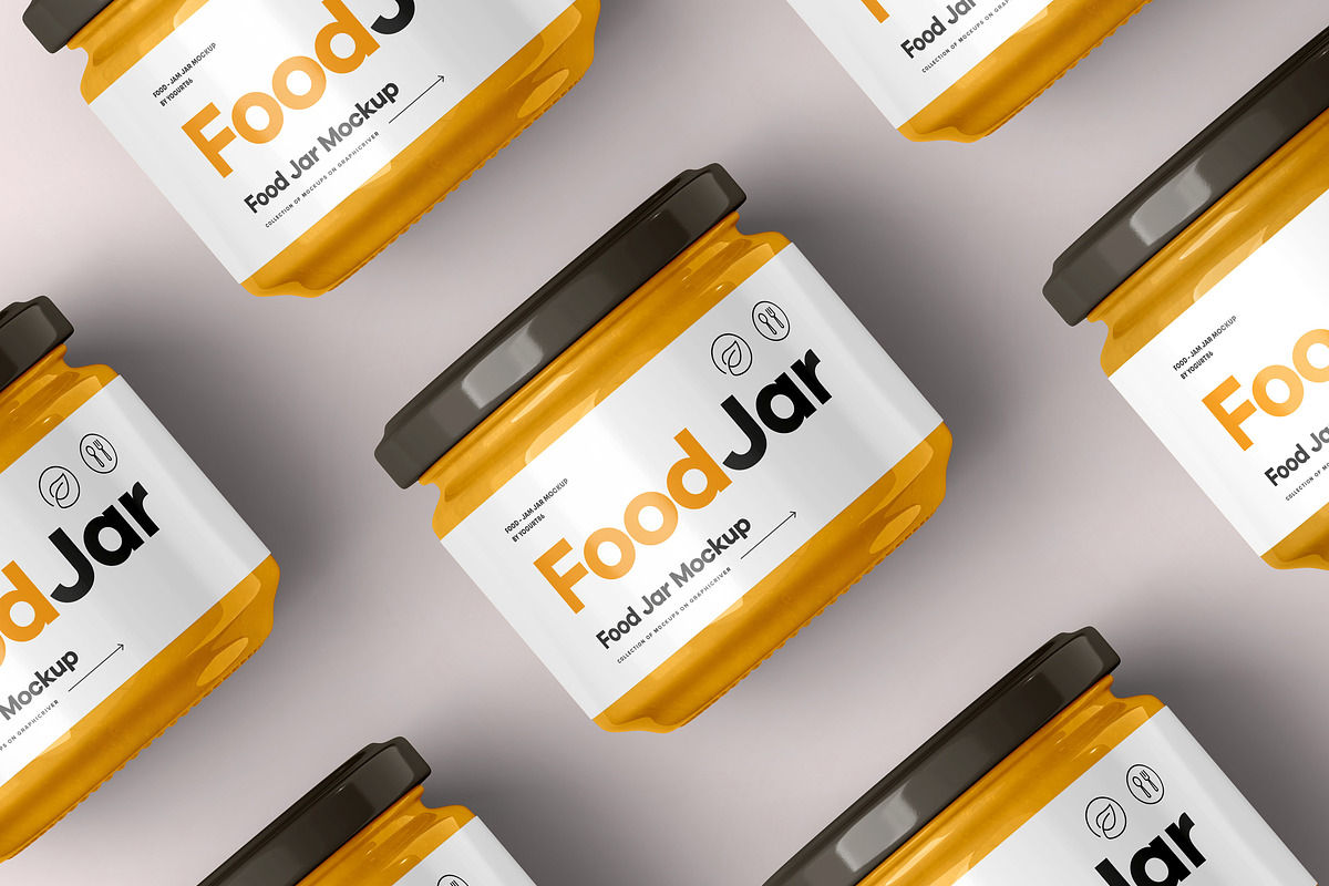 Food Jar Mock-up 2, a Cups & Container Mockup by Yogurt86 (Photo 8 of 10)