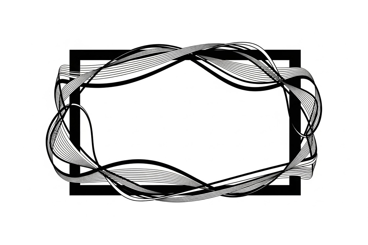 Abstract Line Frame SVG Bundle, an Illustration by yasushie (Photo 3 of 31)
