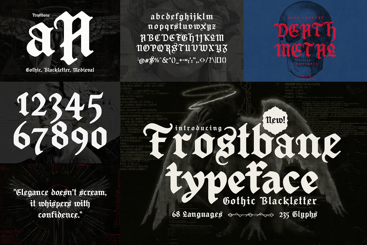 Gothic Font Bundle - 22 Fonts!, a Blackletter Font by HipFonts (Photo 4 of 9)