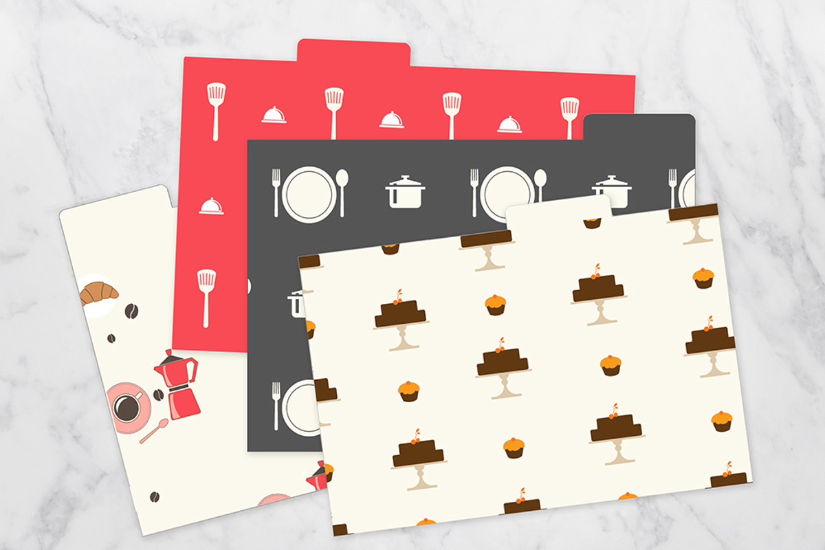 Editable Recipe Card Set, a Card Template by OhEverythingHandmade (Photo 2 of 6)